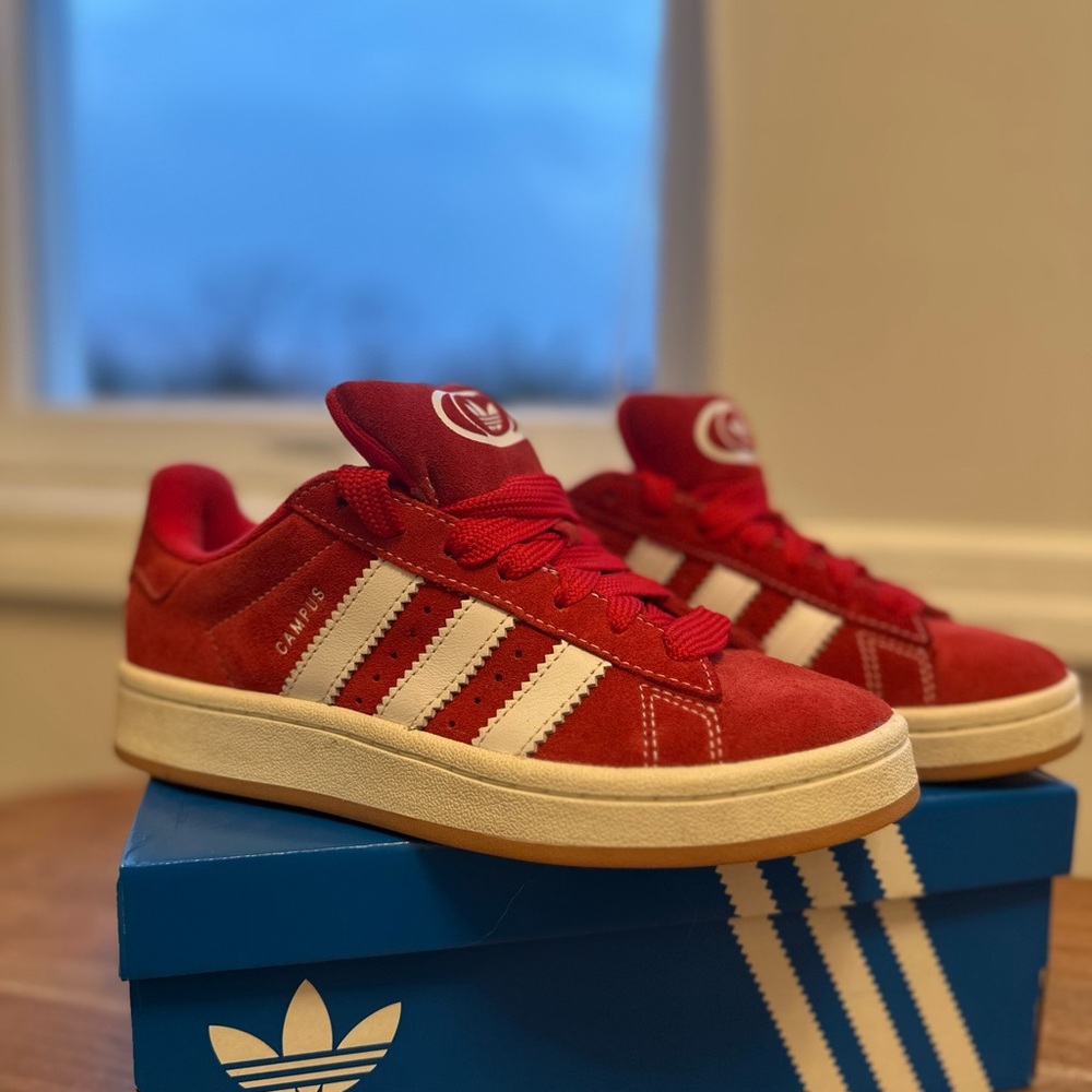 Adidas Red Campus Sneakers